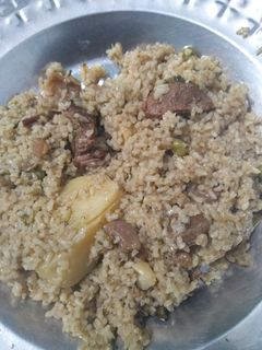 A picture of Mutton Pulao.