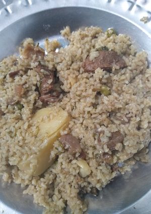 A picture of Mutton Pulao.