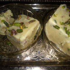 A picture of Custard kesar pista icecream.