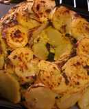 Pastel de papa pobre, con rajas 😘😜