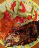 Mojarra al mojo de ajo