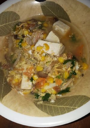Foto resep Soup Jagung with Mushroom byTia