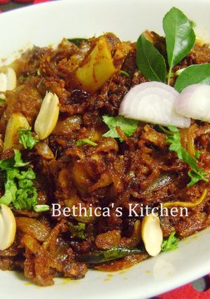 A picture of Peanut Mutton Roast.