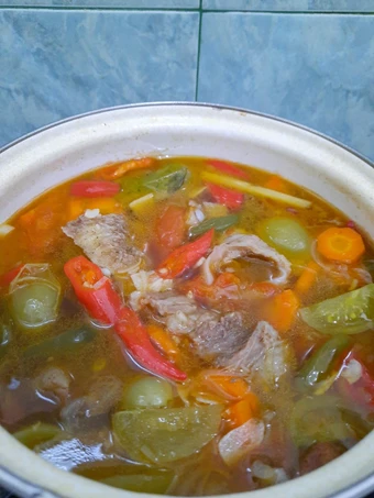 Langkah Gampang Membuat Resep 46. Asem Asem Iga Sapi Anti Ribet, Enak Banget