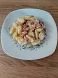 Gnocchi cu bacon și sos de smântână