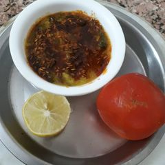A picture of Masala Chane ki dal with Palak.
