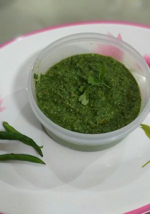 A picture of Peanut Coriander Chutney.