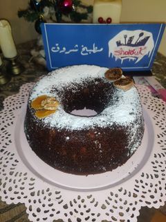 صورة لوصفة كيكة الكريسماس(بالفواكهة المجففه و البهارات)
