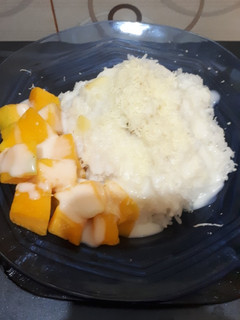 Foto resep Ketan susu keju mangga
