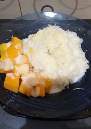 Foto resep Ketan susu keju mangga