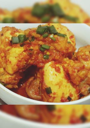 Foto resep Ayam tahu pedas manis