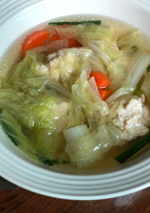 รูปของ แกงจืดผักกาดขาวไก่สับ