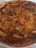 Pizza casera de pollo