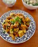 Đậu Phụ Và Chả Chay Sốt Cà Chua