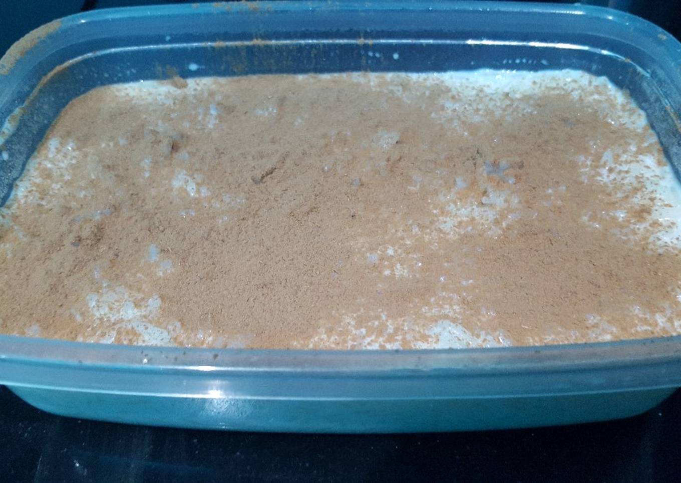 Arroz con leche light, con canela