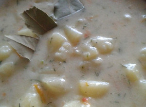 Kapros, cukkinis krumplifőzelék recept fotója