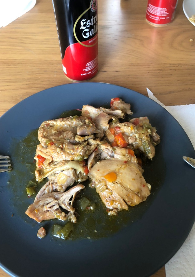 Una foto de Pollo a la cerveza
