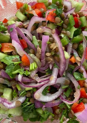 Una foto de Ceviche de Lentejas