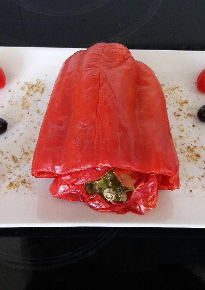 Una foto de Pimientos rellenos de carne🌶🌶