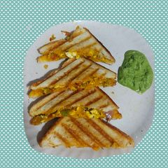 A picture of Paneer sandwich.