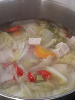 Foto resep Sayur sawi tahu putih