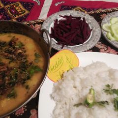 A picture of Moong Masoor Daal and Chawal😀😀.