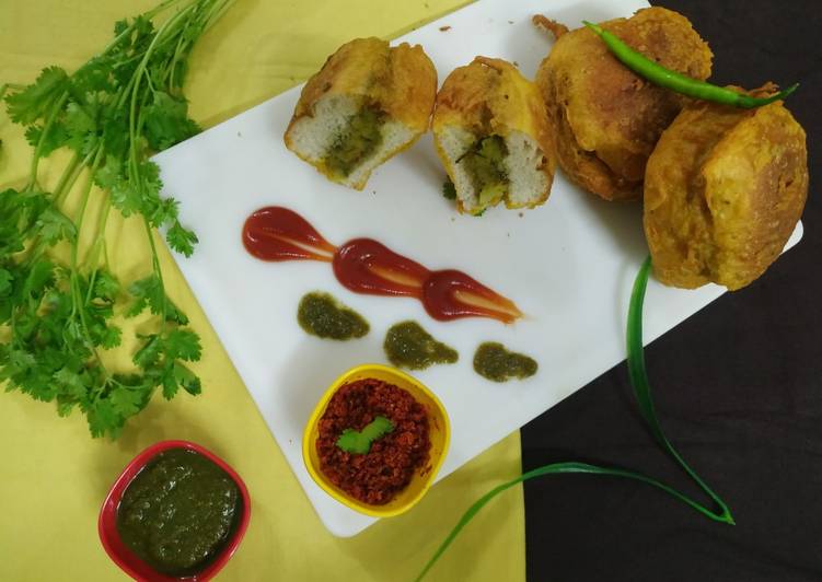 Easiest Way to Cook Appetizing Inside-Out Pav Vada