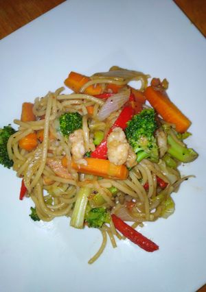 Una foto de Chow mein