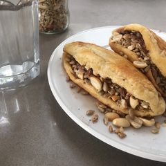 A picture of Roasted Peanuts & Sunflower seeds cake.