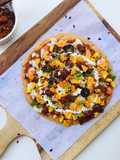 Mexican pizza (No oven, No refined flour, No yeast)