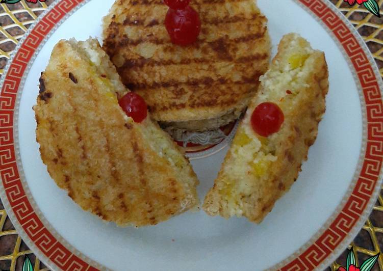 Recipe of Yummy Cheesy Pina Colada Sandwich