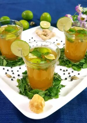 A picture of Gondhoraj Lemon Mint Jaggery Mojito.