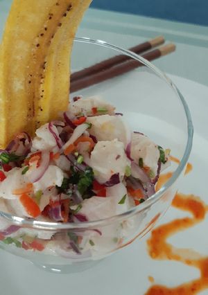 Una foto de Ceviche de robalo #favoritasdepapa