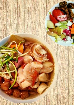 Hình của món Phở chay.