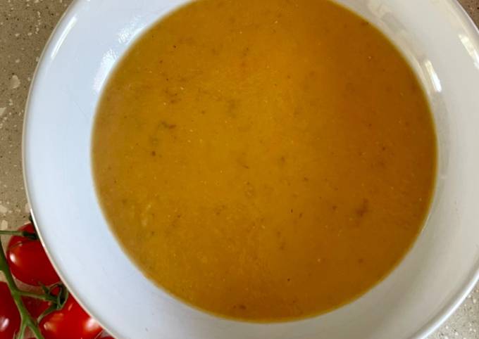 Simple Way to Make Quick Red Lentil &amp; Tomato Soup 🍅
