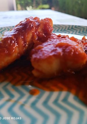 Una foto de Lomo de bacalao con tomate y verduras