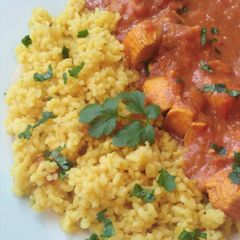 Vickys Homemade Onion Pilau Rice, GF DF EF SF NF A picture of Vickys Homemade Onion Pilau Rice, GF DF EF SF NF.