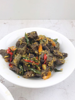 Foto resep Oseng paru pedas