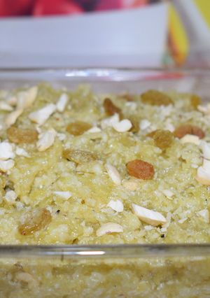 A picture of Lauki Ka Halwa.