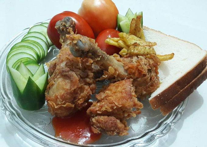 Crispy fried chicken