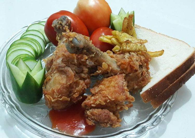 Recipe of Super Quick Homemade Crispy fried chicken