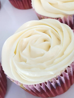 A picture of Easy Red Velvet with Cream Cheese Frosting.