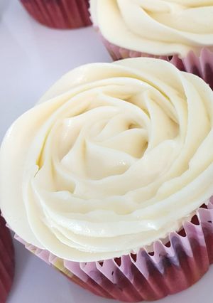 A picture of Easy Red Velvet with Cream Cheese Frosting.