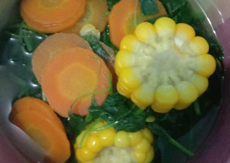 Resep Dan Cara Memasak: 
  Bening Bayam Jagung