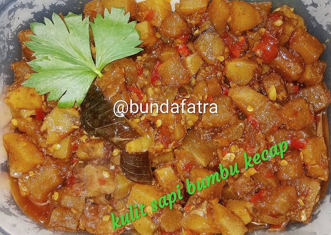 Resep Kulit sapi bumbu kecap oleh Bunda Fatra - Cookpad