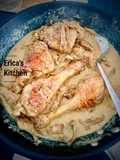 Ayam masak cream jamur (Supremes de poulet aux champignons) France cuisine