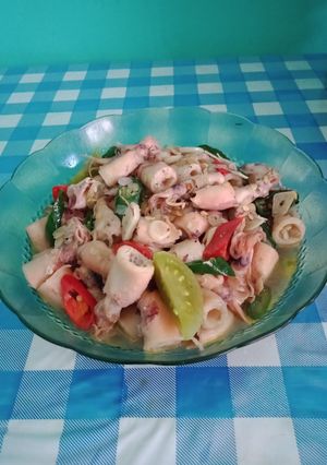 Foto resep Tumis Cumi asin cabe ijo