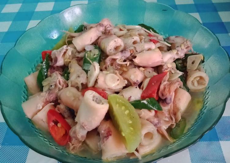 Resep Tumis Cumi asin cabe ijo yang Enak Banget