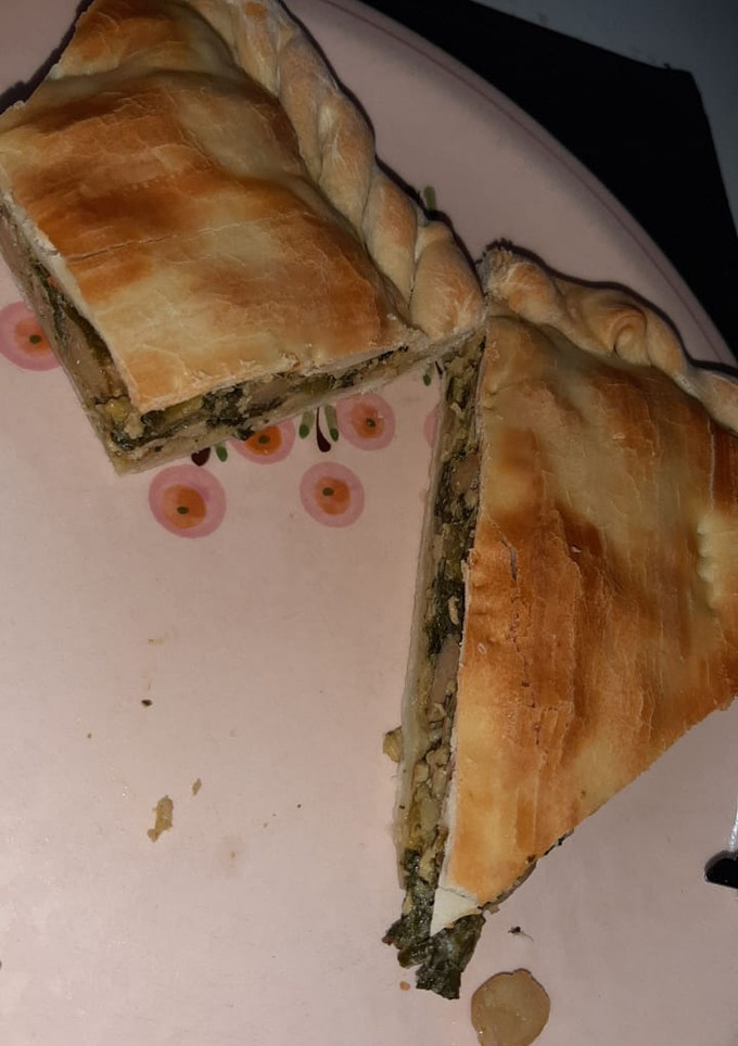 Una foto de Tarta de verduras con garbanzos