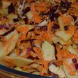 Ensalada de radicchio, manzana y zanahoria